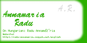 annamaria radu business card